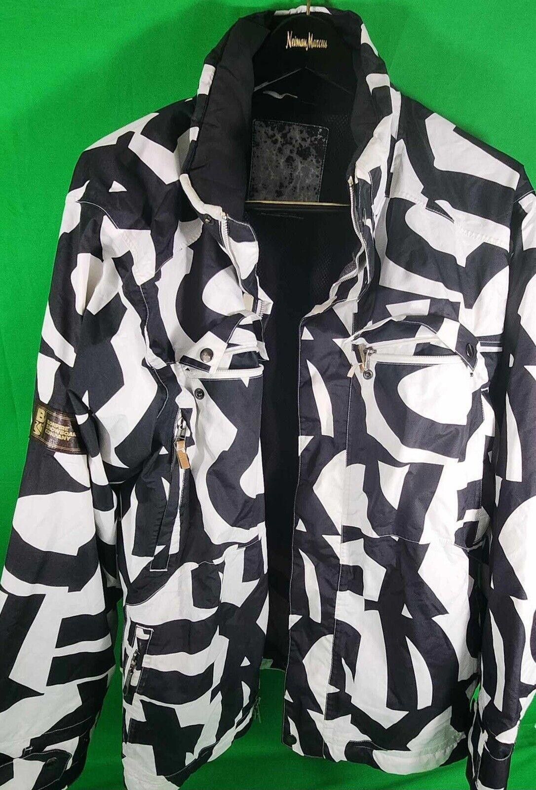 The Unbranded Brand Bold Black and White Graphic Jacket Urban Fashion Outerwear Size ONE SIZE - 1 Thumbnail