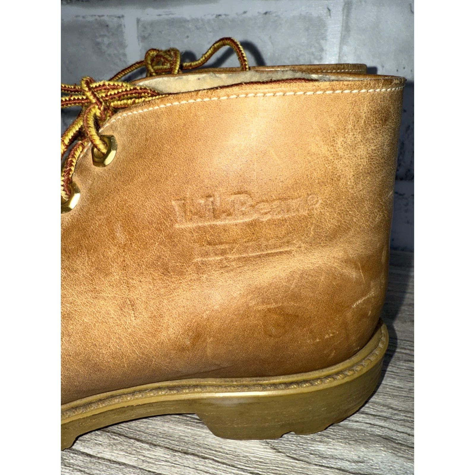 Vintage VINTAGE LL BEAN Bean Boots Chukka Shoe - 5.5 M - Brown - Insulated Sherpa Lined - Waterproof, Leather - Unisex Adults - Workwear - USA Theme Size US 5.5 / EU 38 - 3 Thumbnail