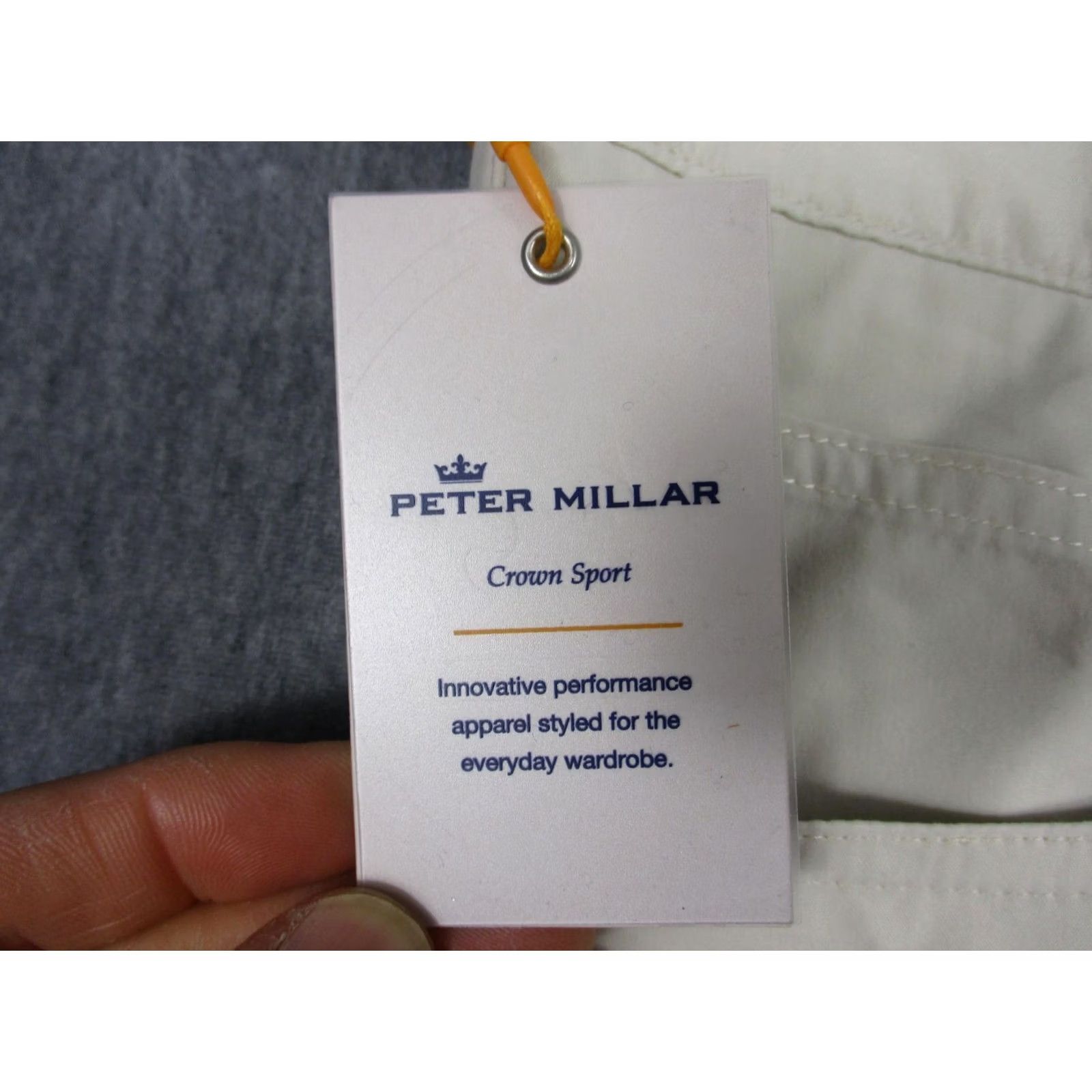 Peter Millar Peter Millar Crown Sport Pants Men 5-Pocket Beige 35x34 Slim? (adjusted to fit constraints) Size US 35 - 6 Thumbnail