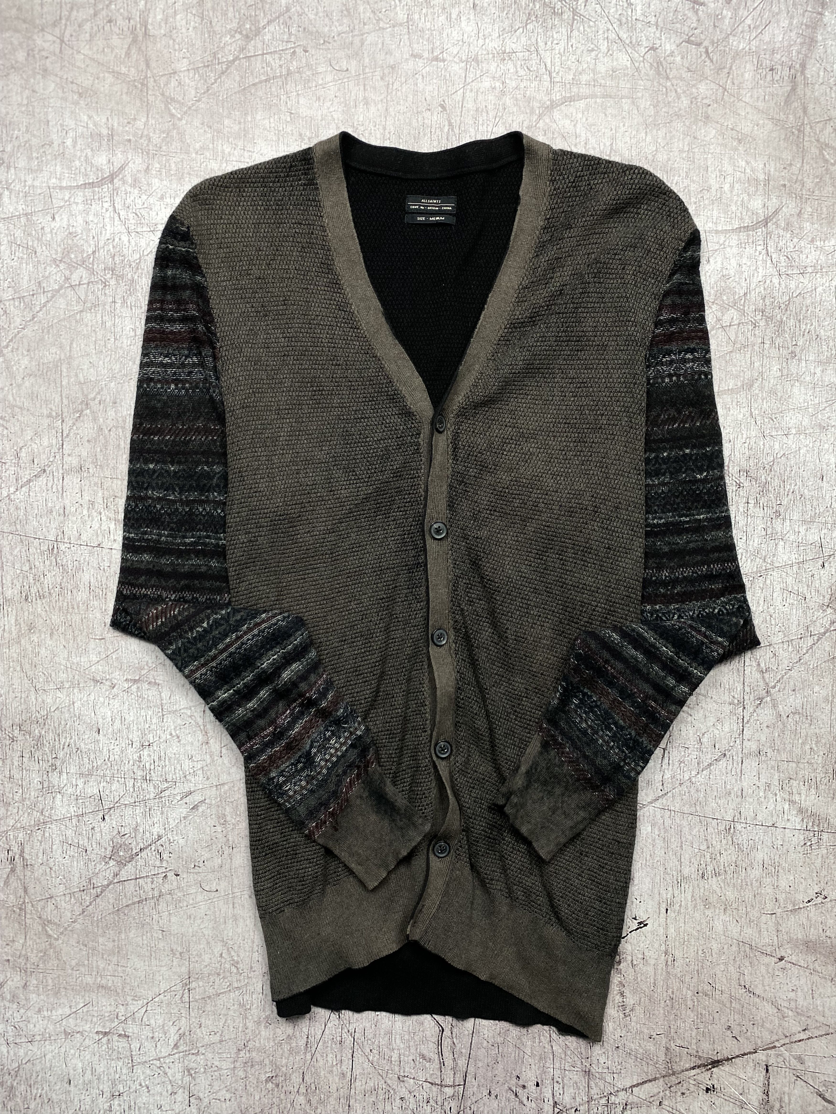 Allsaints Allsaints Vintage Mens Knit Fynn Cardigan Sweater Size US M / EU 48-50 / 2 - 1 Thumbnail