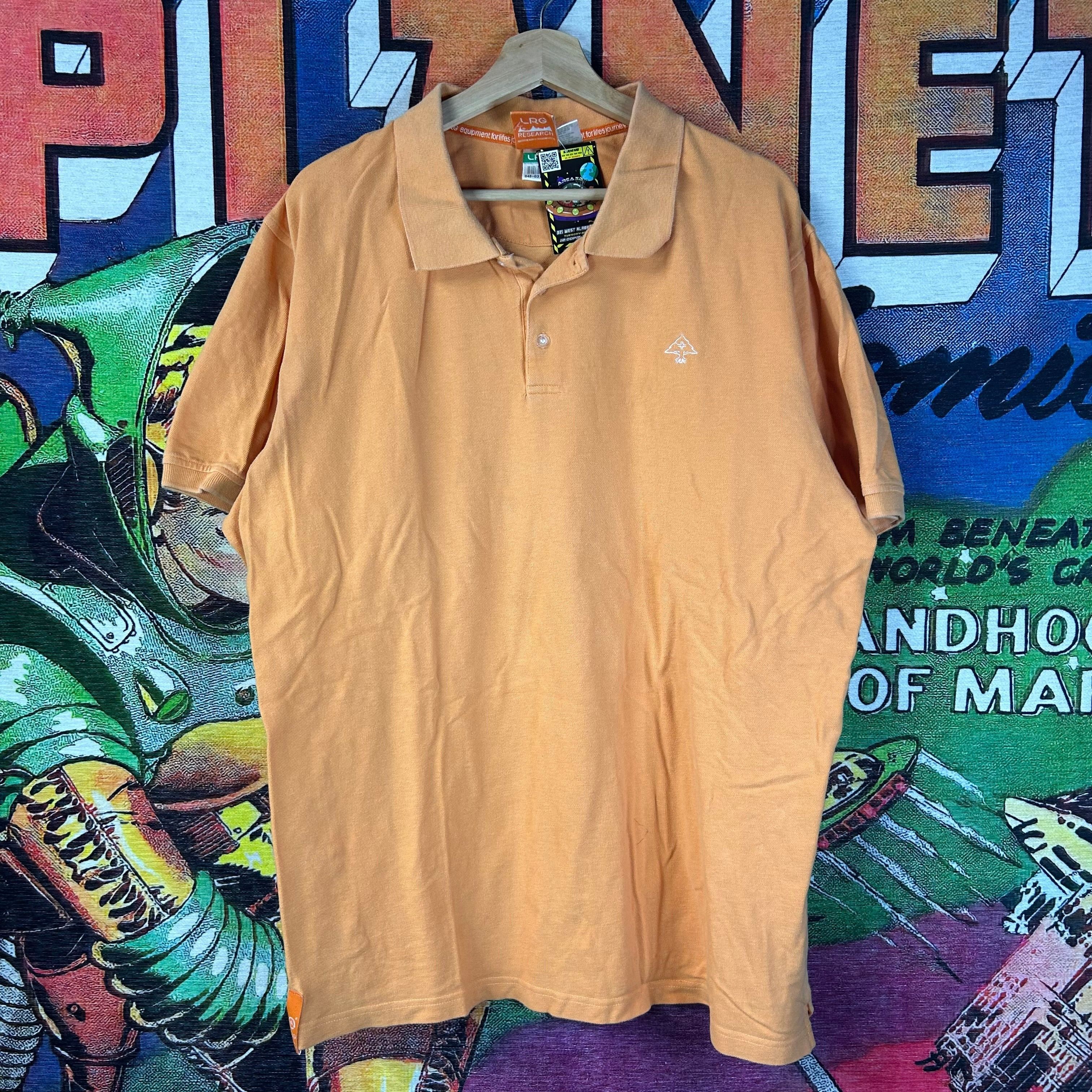LRG LRG Peach Orange Polo Size 2XL Size US XXL / EU 58 / 5 - 1 Thumbnail