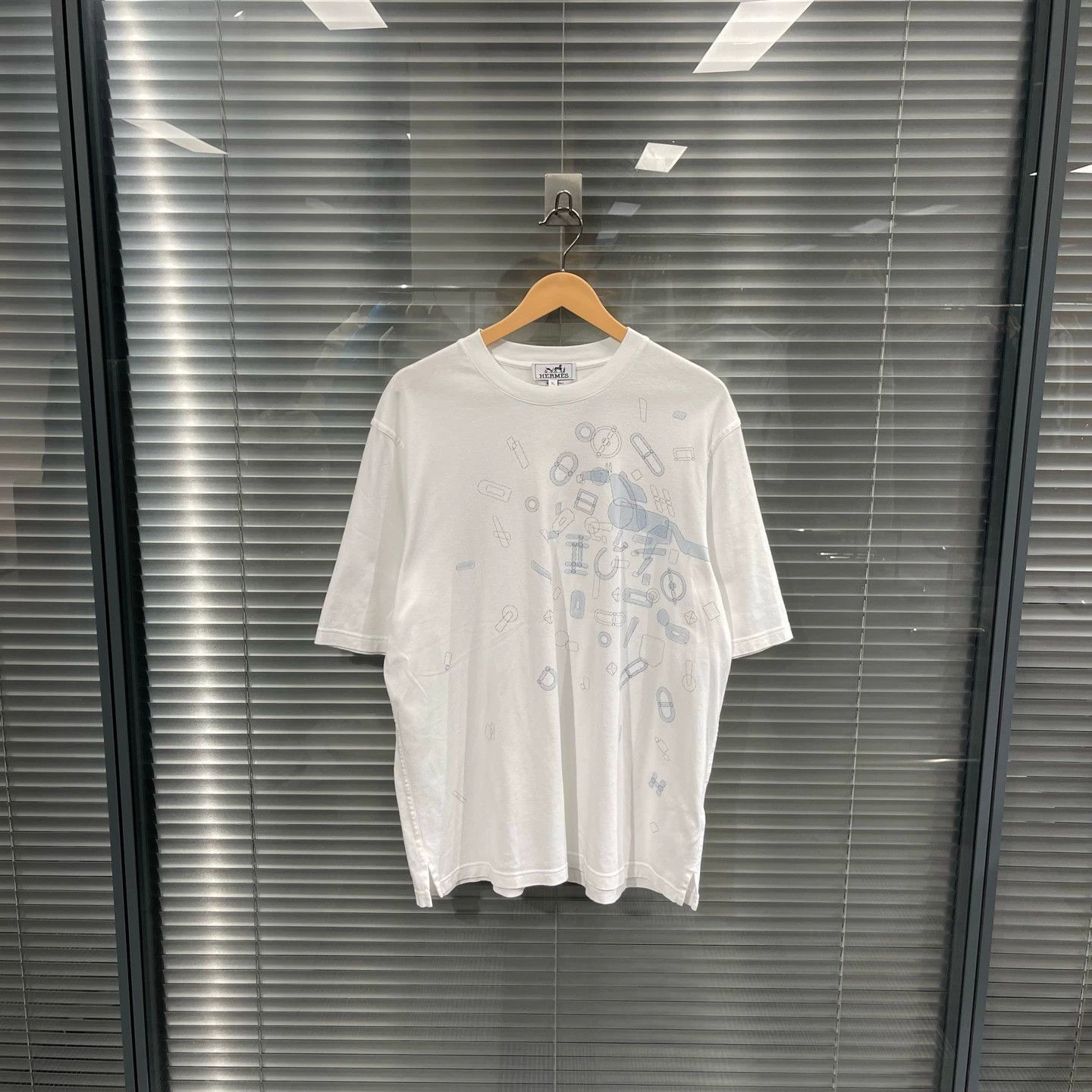 Hermes Multi-Print Short Sleeve T-Shirt - XL Size US XL / EU 56 / 4 - 1 Thumbnail