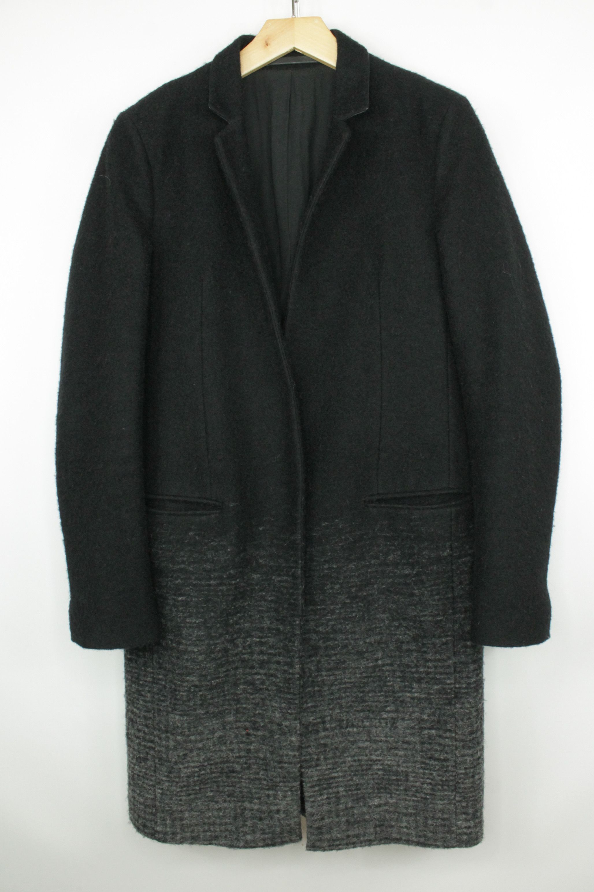 Allsaints AllSaints Jaiya Coat Black Grey Ombre Coat Size 6 Size M / US 6-8 / IT 42-44 - 3 Thumbnail