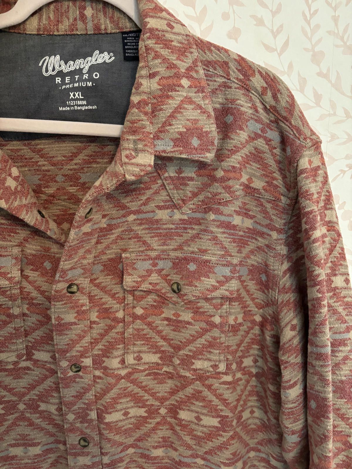 Wrangler Wrangler Retro Premium Aztec Print Flannel Shirt - XXL Size US XXL / EU 58 / 5 - 6 Thumbnail