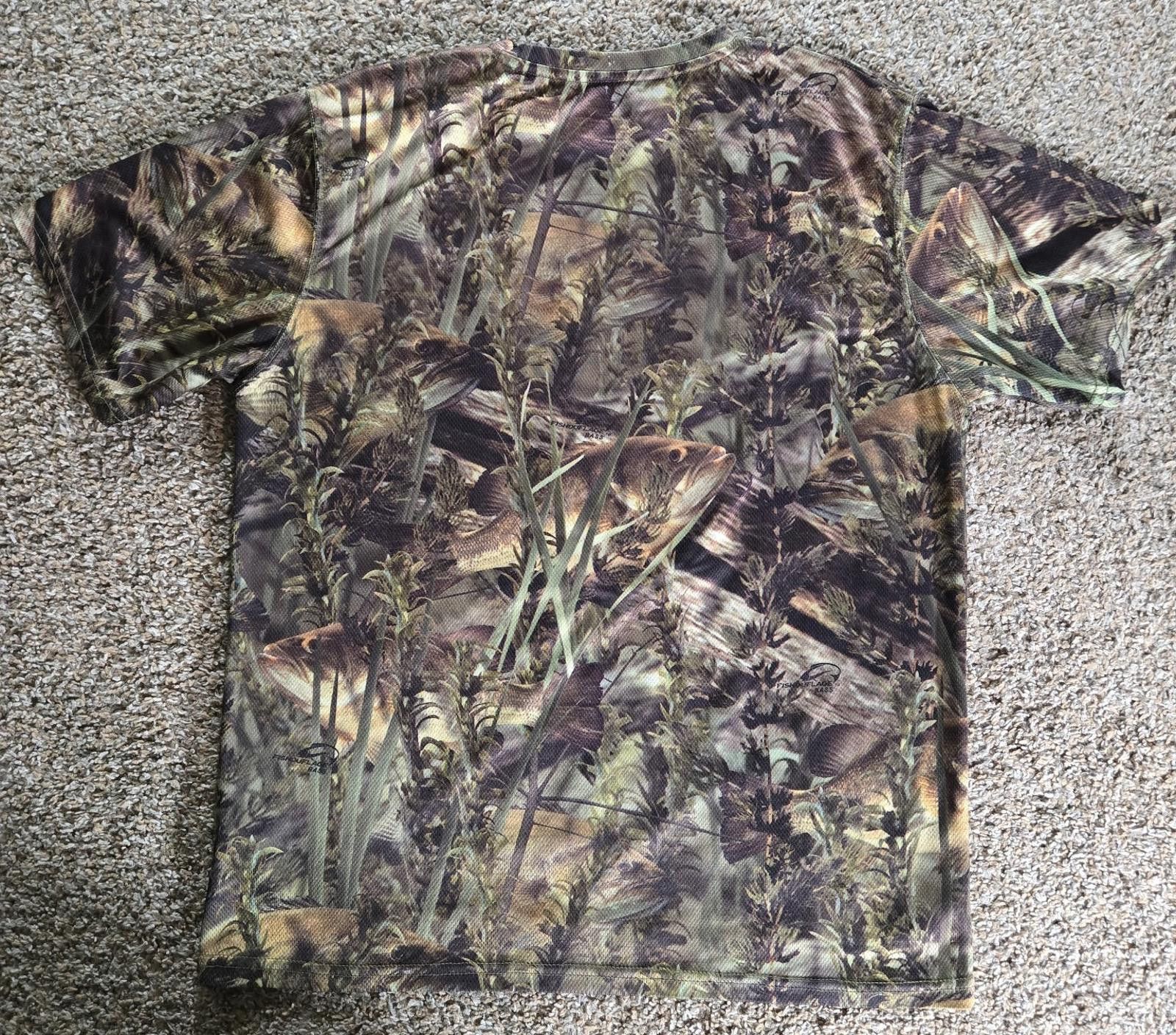 Designer Paramount Outdoors Fish Camo Jersey Shirt Medium Size US M / EU 48-50 / 2 - 7 Thumbnail