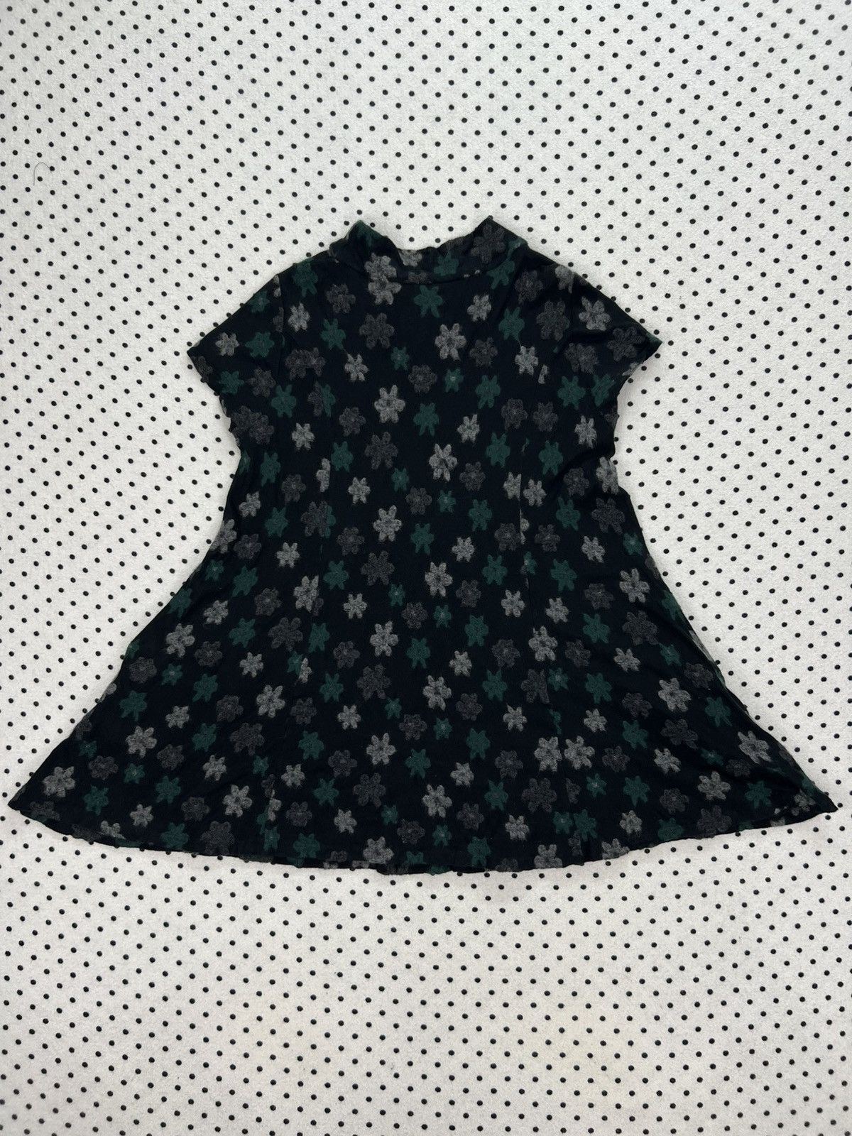 Japanese Brand Undici Nove Mock Neck Draped Dress Size XS / US 0-2 / IT 36-38 - 6 Thumbnail