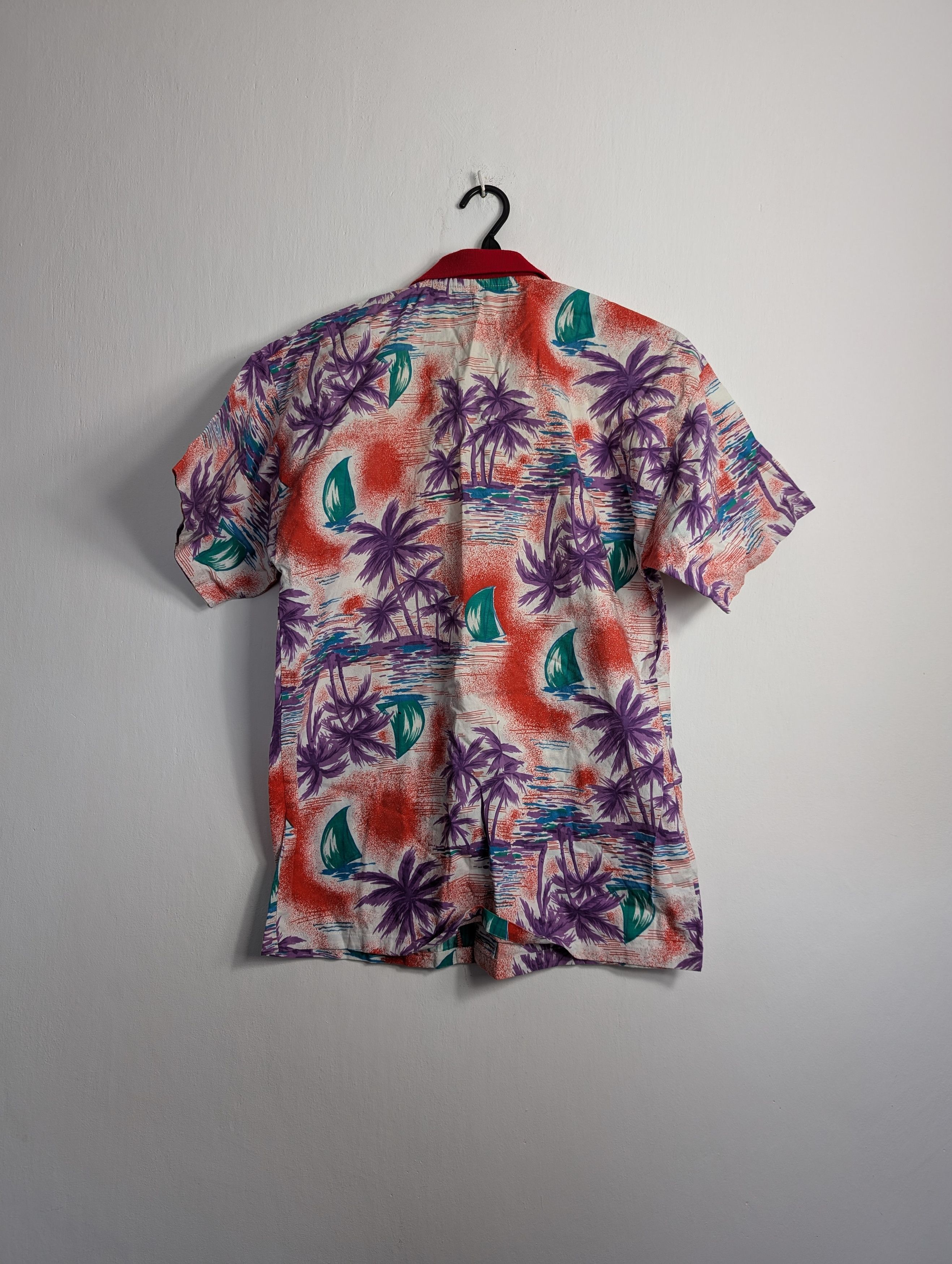 Vintage Vintage Y2K Hawaiian Shirt - Summer Floral Palm Tree Print Size US L / EU 52-54 / 3 - 3 Thumbnail