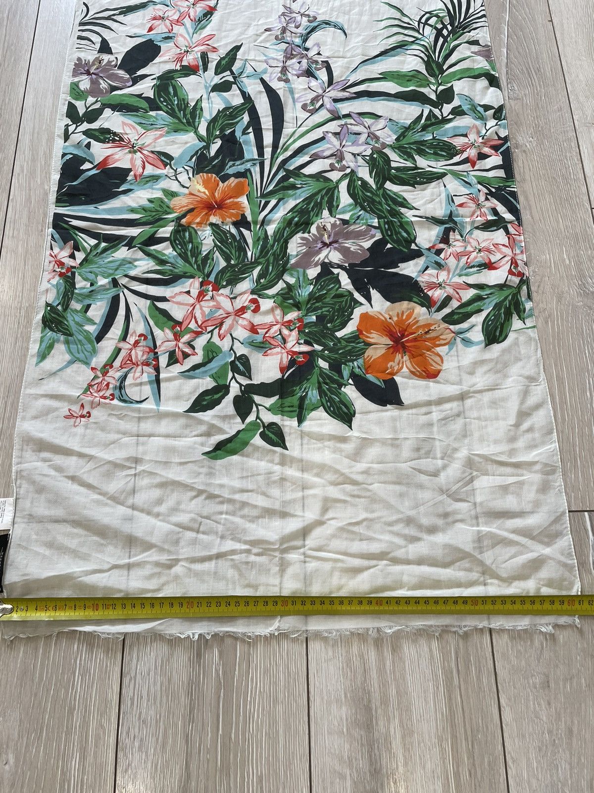 Max Mara MAX MARA, Floral Printed SILK Scarf Size ONE SIZE - 13 Thumbnail