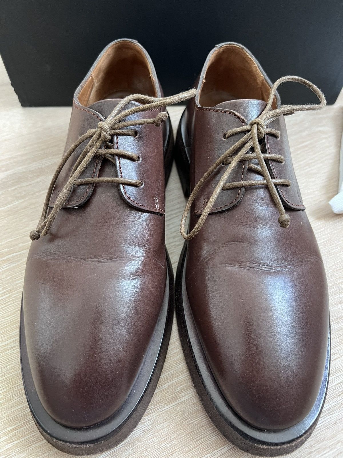 $900 Mentone derby shoe EU42 made in Italy worn x 3