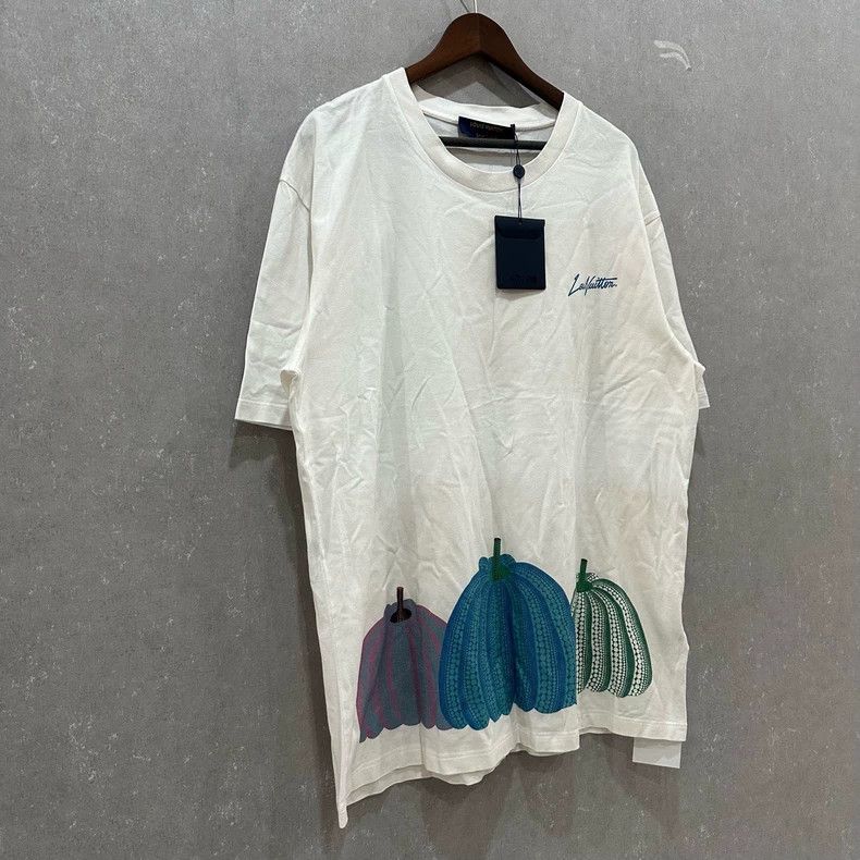 Louis Vuitton Louis Vuitton size 5l White pumpkin letter logo short slee Size US M / EU 48-50 / 2 - 3 Thumbnail