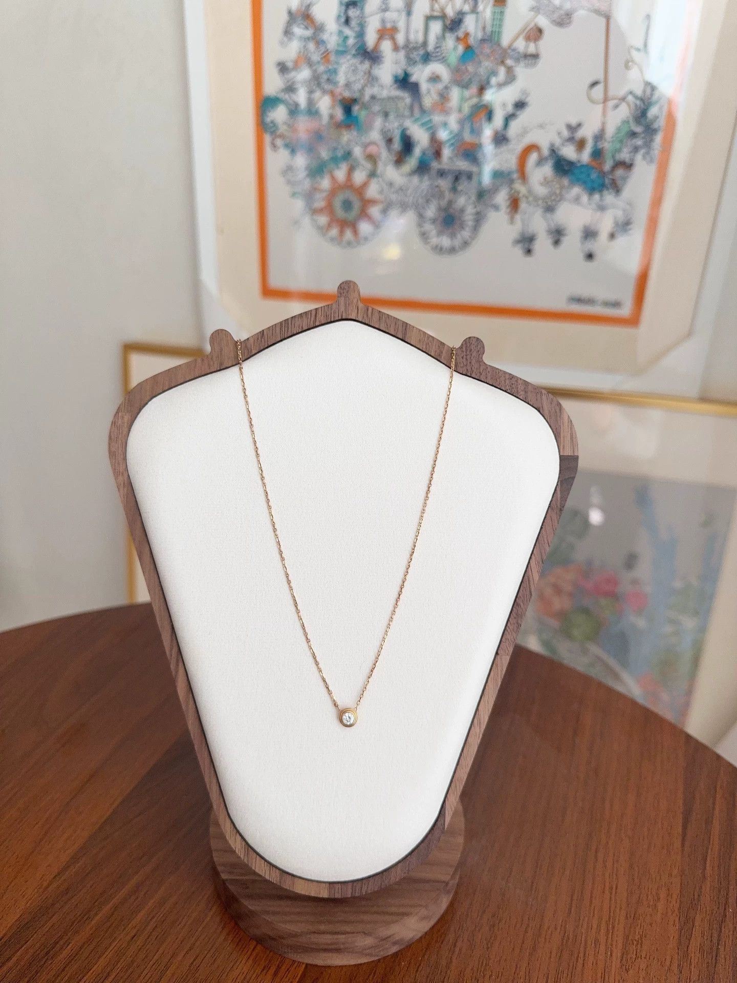 Cartier Cartier 0.18ct diamond necklace rose gold vintage 98 new Size ONE SIZE - 1 Thumbnail
