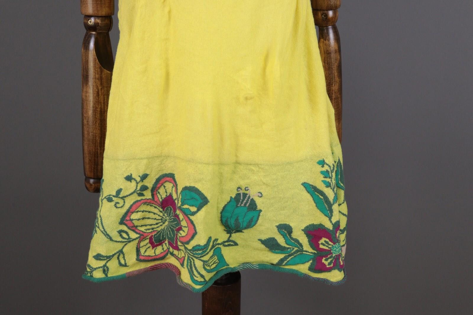 Designer Ivko Handwritten Emotions Floral A-Line Dress Size 36 / S Size M / US 6-8 / IT 42-44 - 3 Thumbnail