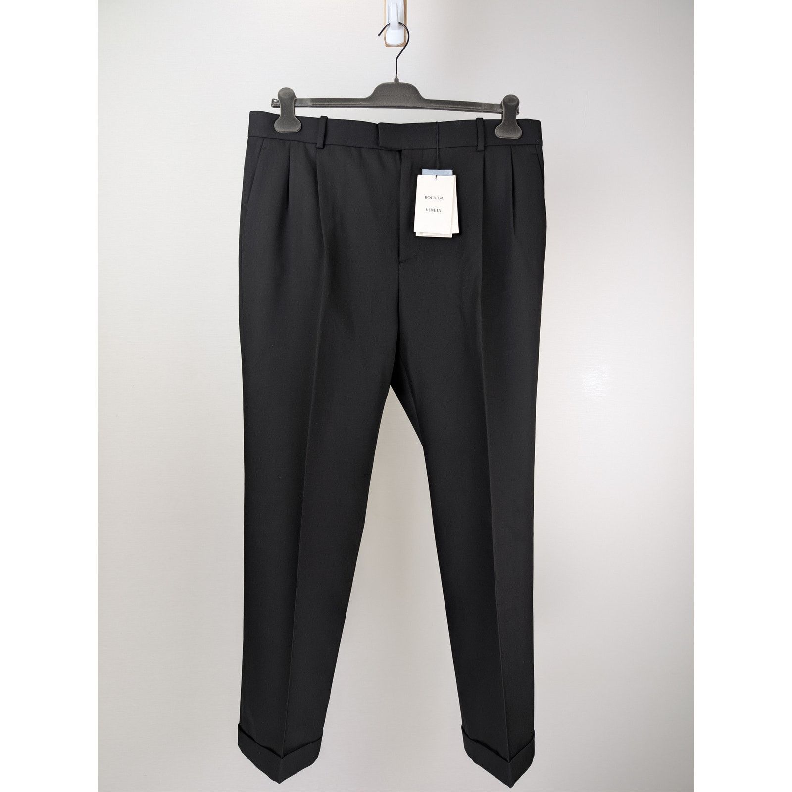 Bottega Veneta o1rshd1 Grain De Poudre Stretch Trousers / Casual Pants Size US 38 / EU 54 - 1 Thumbnail