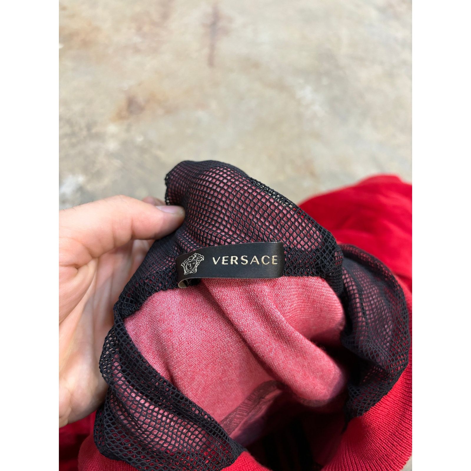 Versace Versace Velour Zip Up Red Used Medium Size US M / EU 48-50 / 2 - 2 Thumbnail