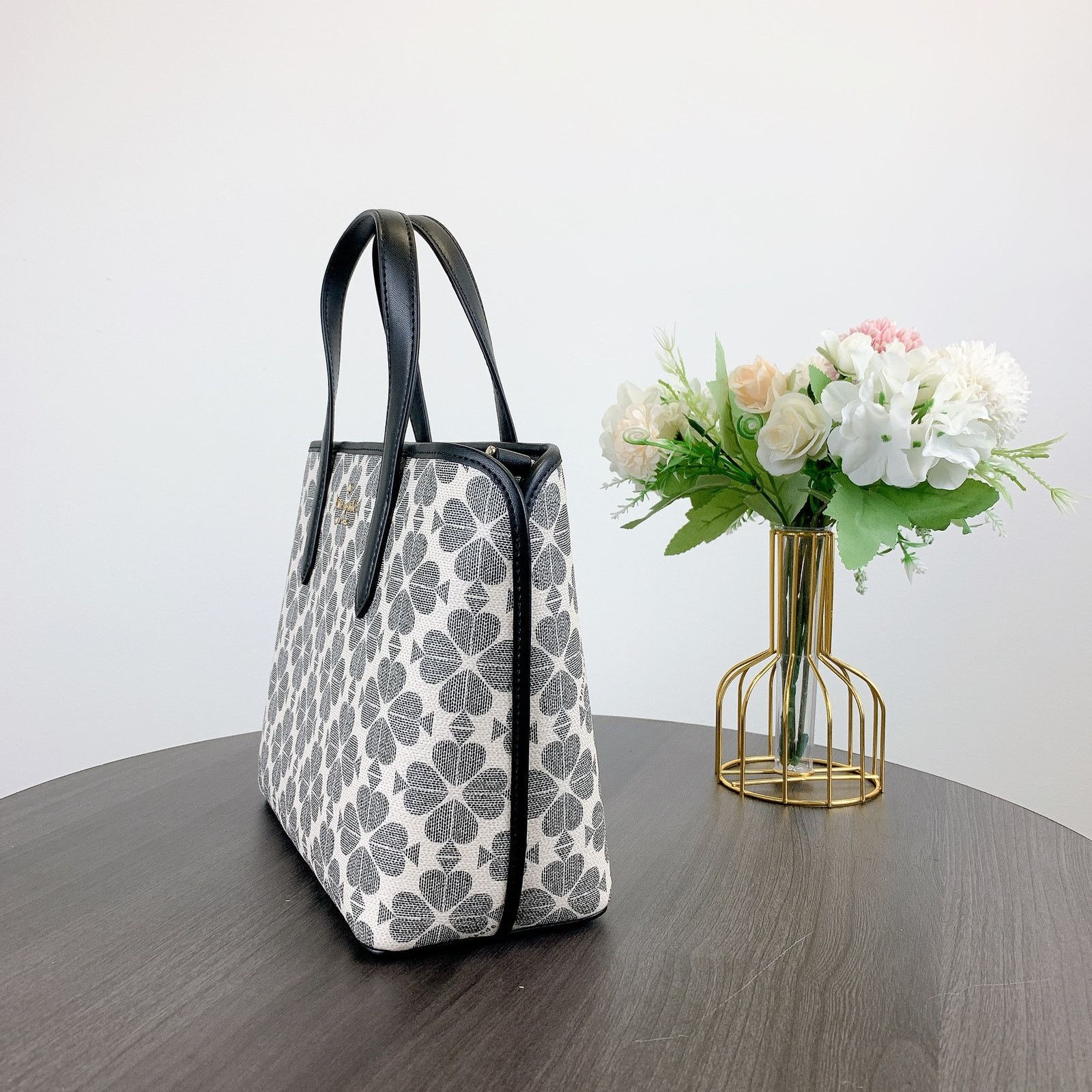 Kate Spade kate spade KH425 Signature Spade Flower Mini Tote IN Black Size ONE SIZE - 4 Thumbnail