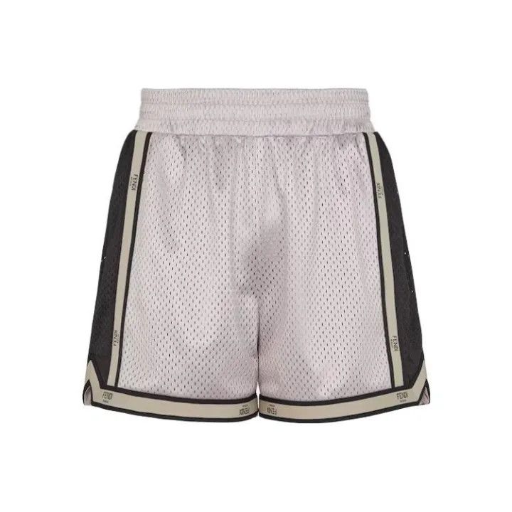 Fendi SS23 Striped Logo Print Shorts 0079