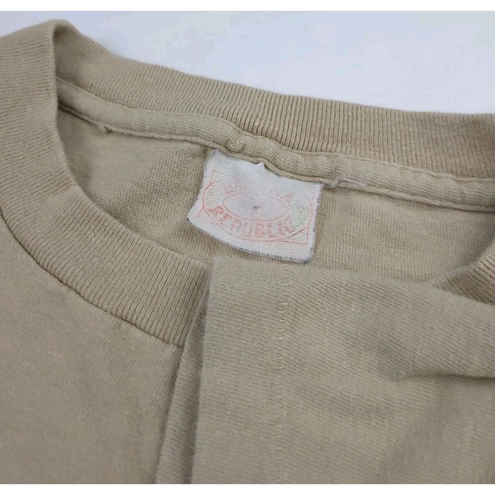 Banana Republic VINTAGE Banana Republic Shirt Mens M Beige 90s Travel Safari Globe World Print USA Outdoor Size US M / EU 48-50 / 2 - 3 Thumbnail