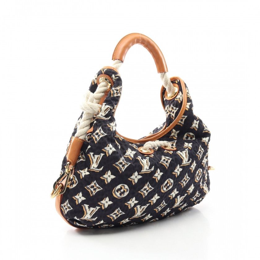 Louis Vuitton Canvas Monogram Cruise Bulles MM Blue