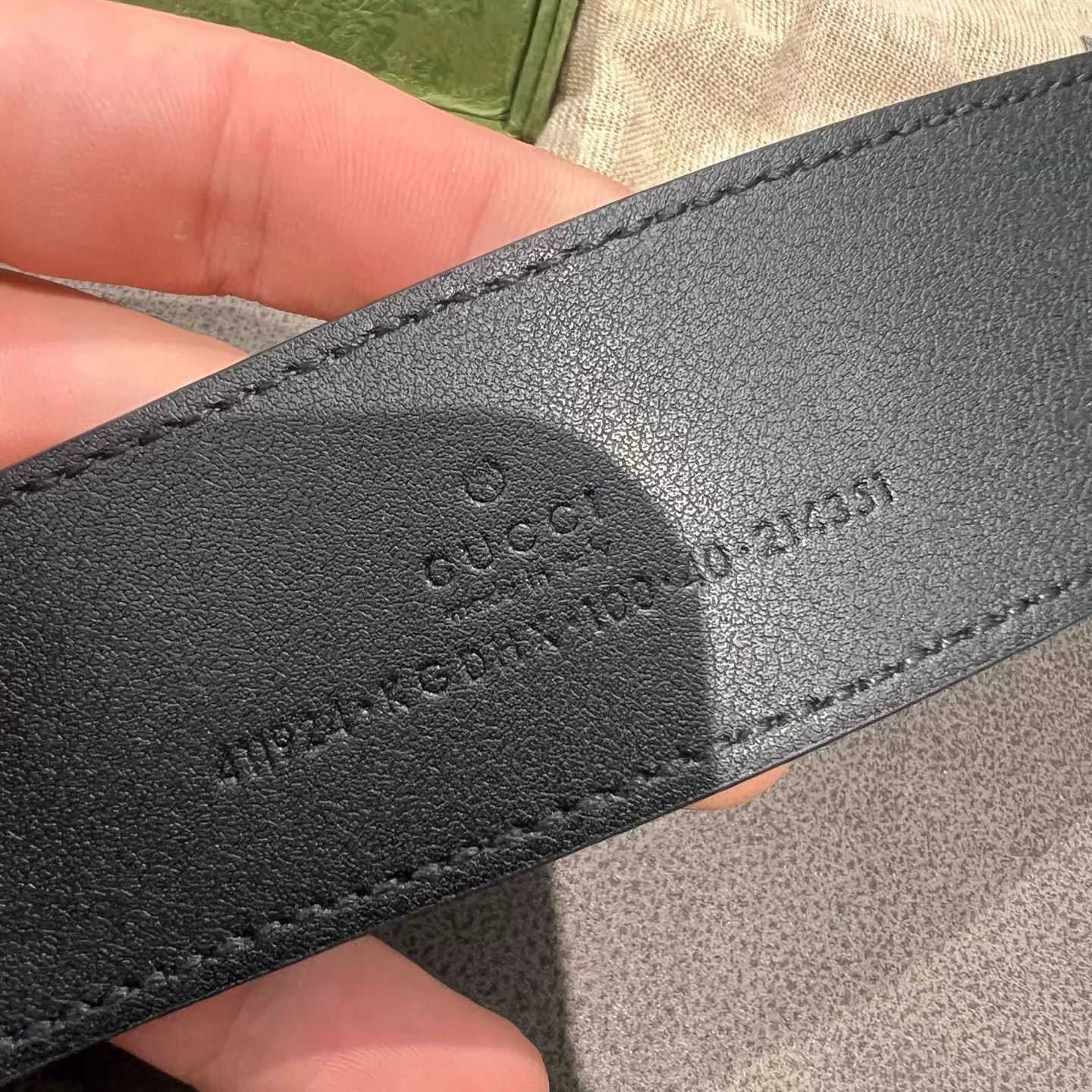 Gucci GUCCI GG Buckle Full Print 2-Sided Belt 100cm NWB Size ONE SIZE - 5 Thumbnail