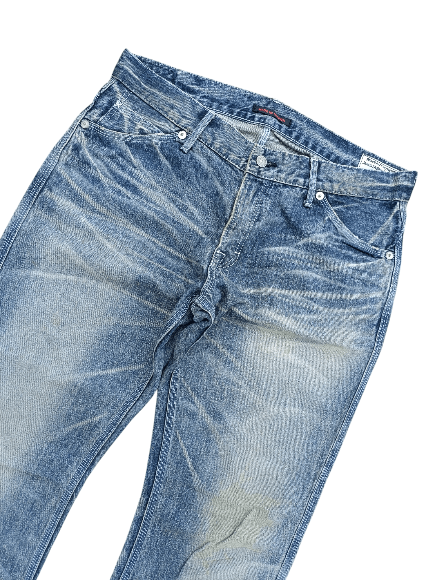 Other VINTAGE 💥 BLUEWAY GARMENTS JEANS BLEACH STYLE JEANS Size US 34 / EU 50 - 3 Thumbnail