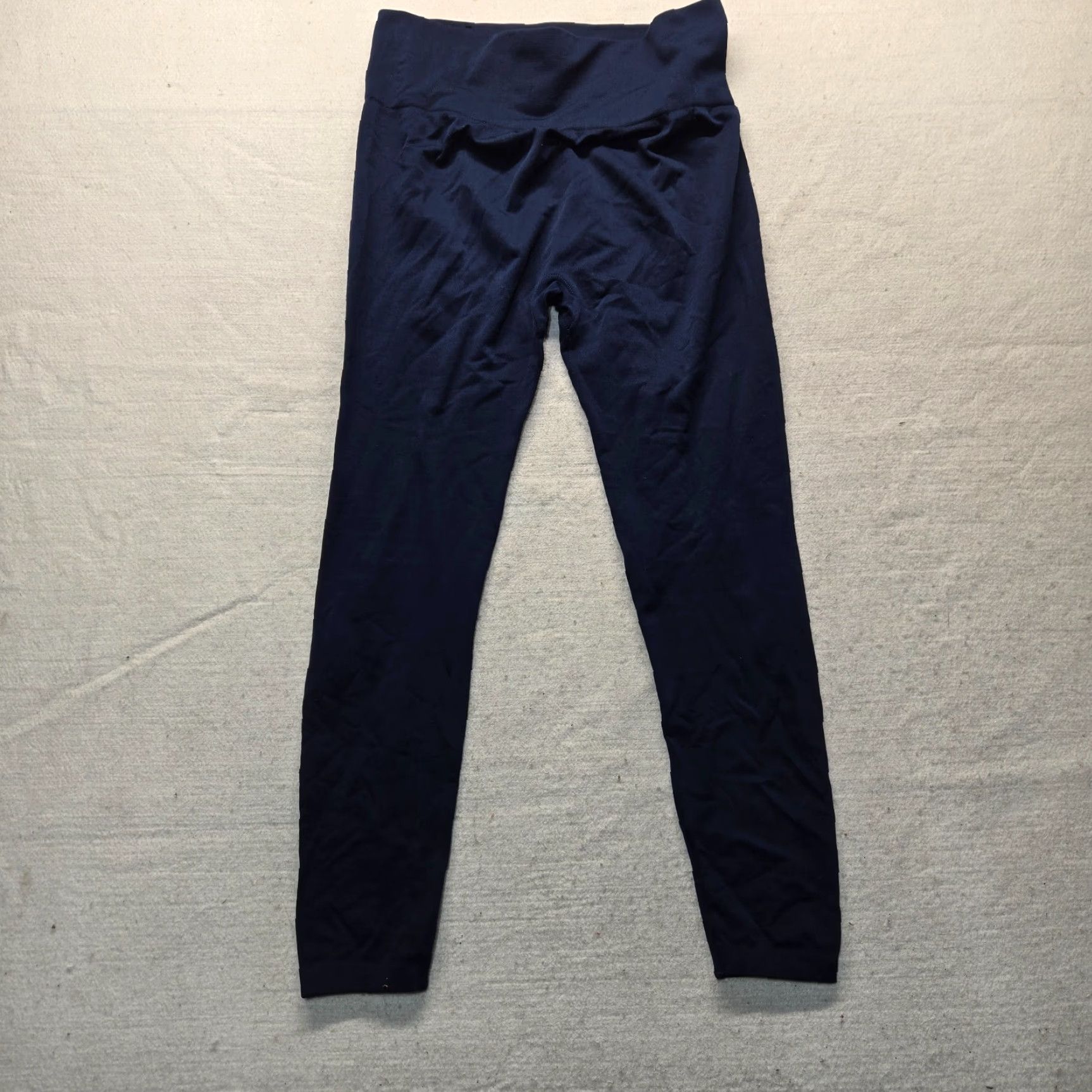 Vintage New Directions Navy Blue Legging Elastic Waist Stretch Polyester Solid Women's 1X Pants 1X Plus Blues Navy Skintight Jegging Modern - Mens? Size 40" / US 18 - 8 Thumbnail