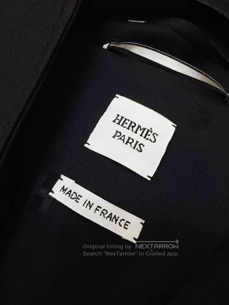 Hermes Hermes Black Long Sleeve Zip Jacket Pig Nose Zip Design Ja Size XS / US 0-2 / IT 36-38 - 6 Thumbnail