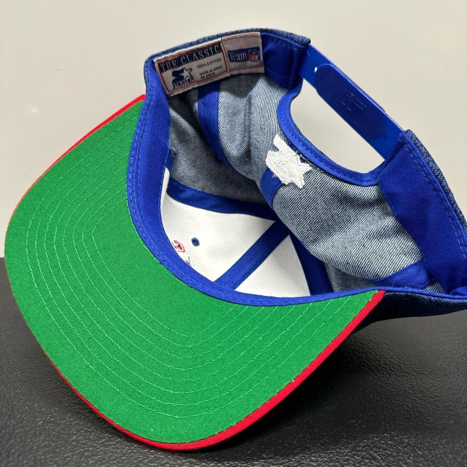 Starter × Vintage Starter New York Giants Vintage 90s NFL SnapBack Hat Size ONE SIZE - 4 Thumbnail