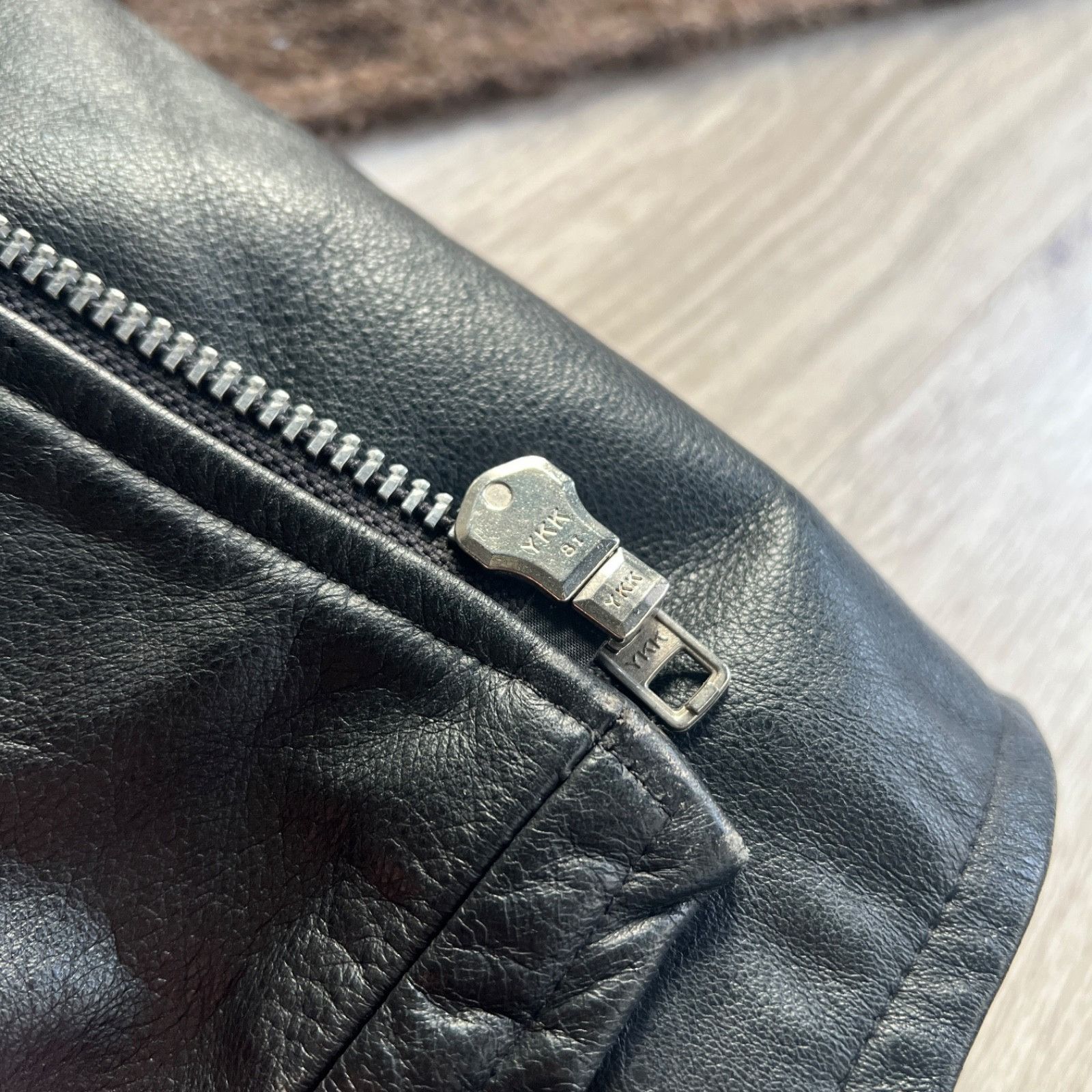 Leather Vintage Real Leather Made in England Biker Jacket 9706AC Size US S / EU 44-46 / 1 - 9 Thumbnail