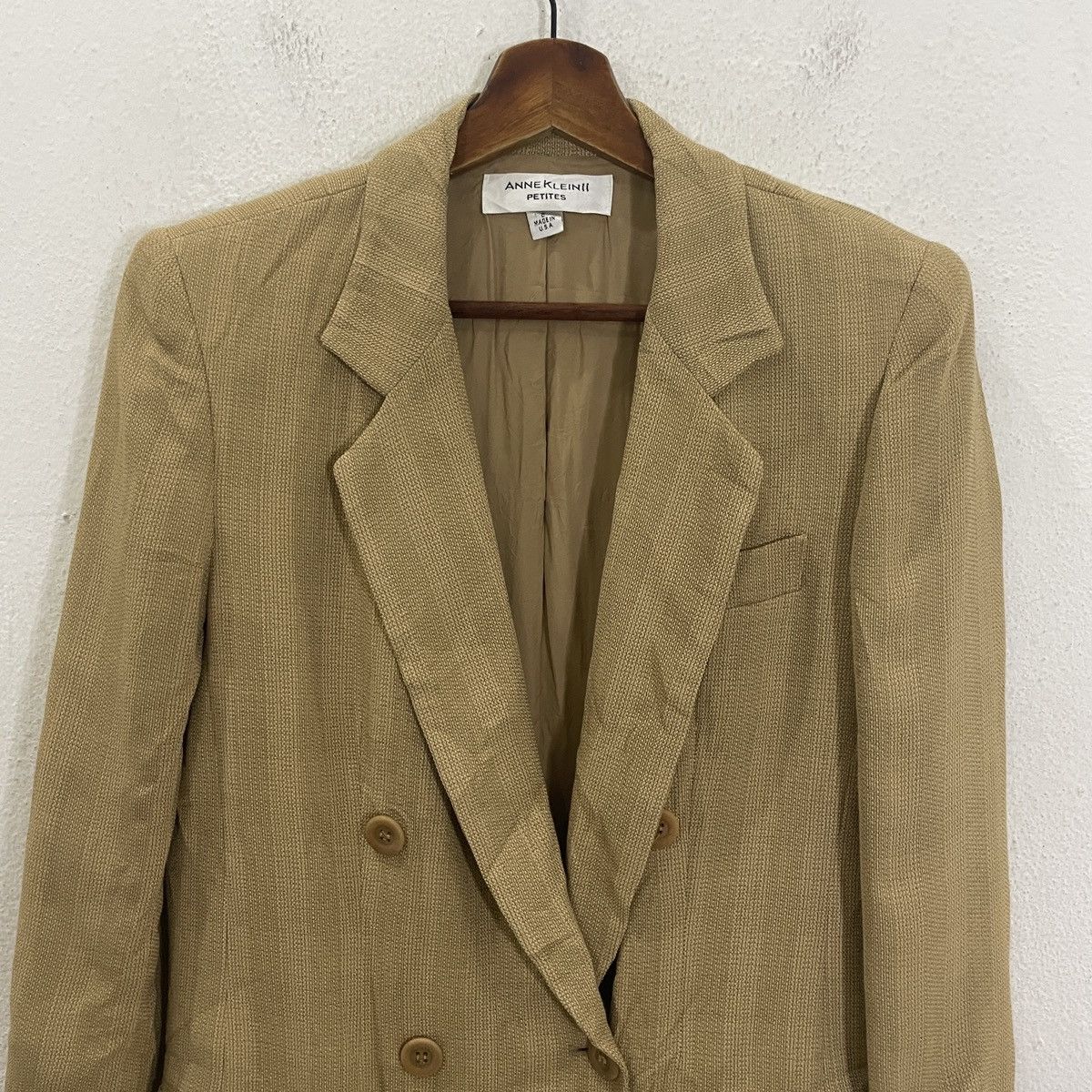 Anne Klein Vintage 90s Anne Klein 11 Petites Coat Jacket Size L / US 10 / IT 46 - 4 Thumbnail
