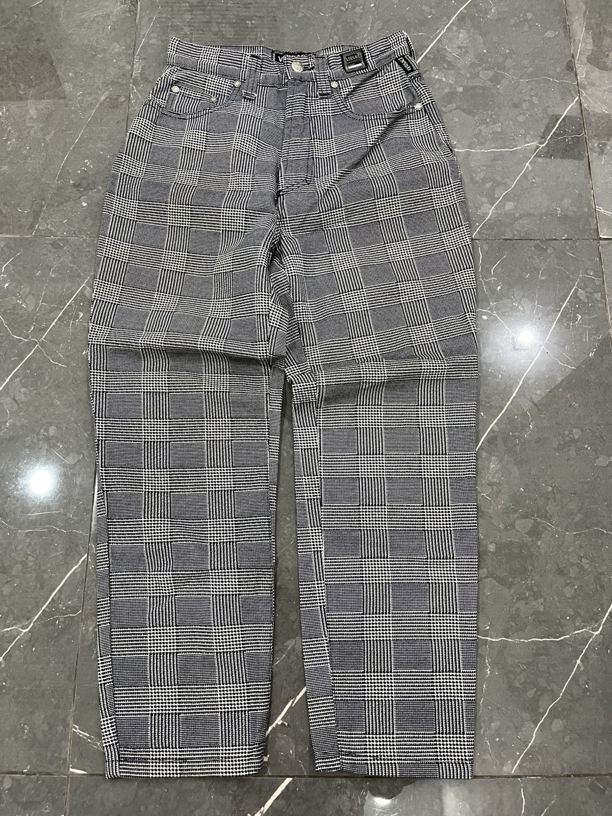 Versace VINTAGE VERSACE TARTAN PANTS Size 26" / US 2 / IT 38 - 1 Thumbnail