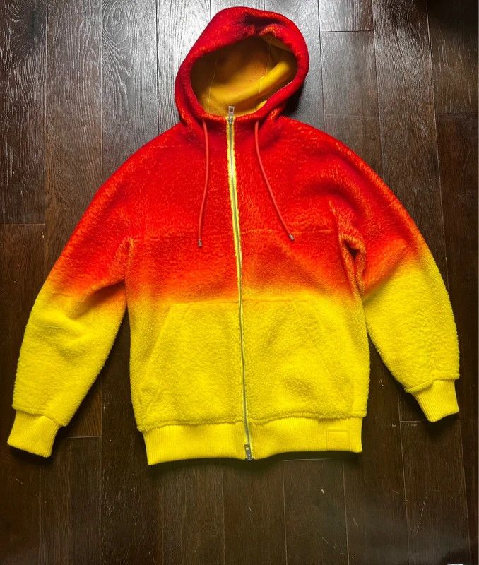 Loewe Loewe x Howl's Moving Castle - Calcifer Shearling Hoodie Size XS / US 0-2 / IT 36-38 - 1 Thumbnail