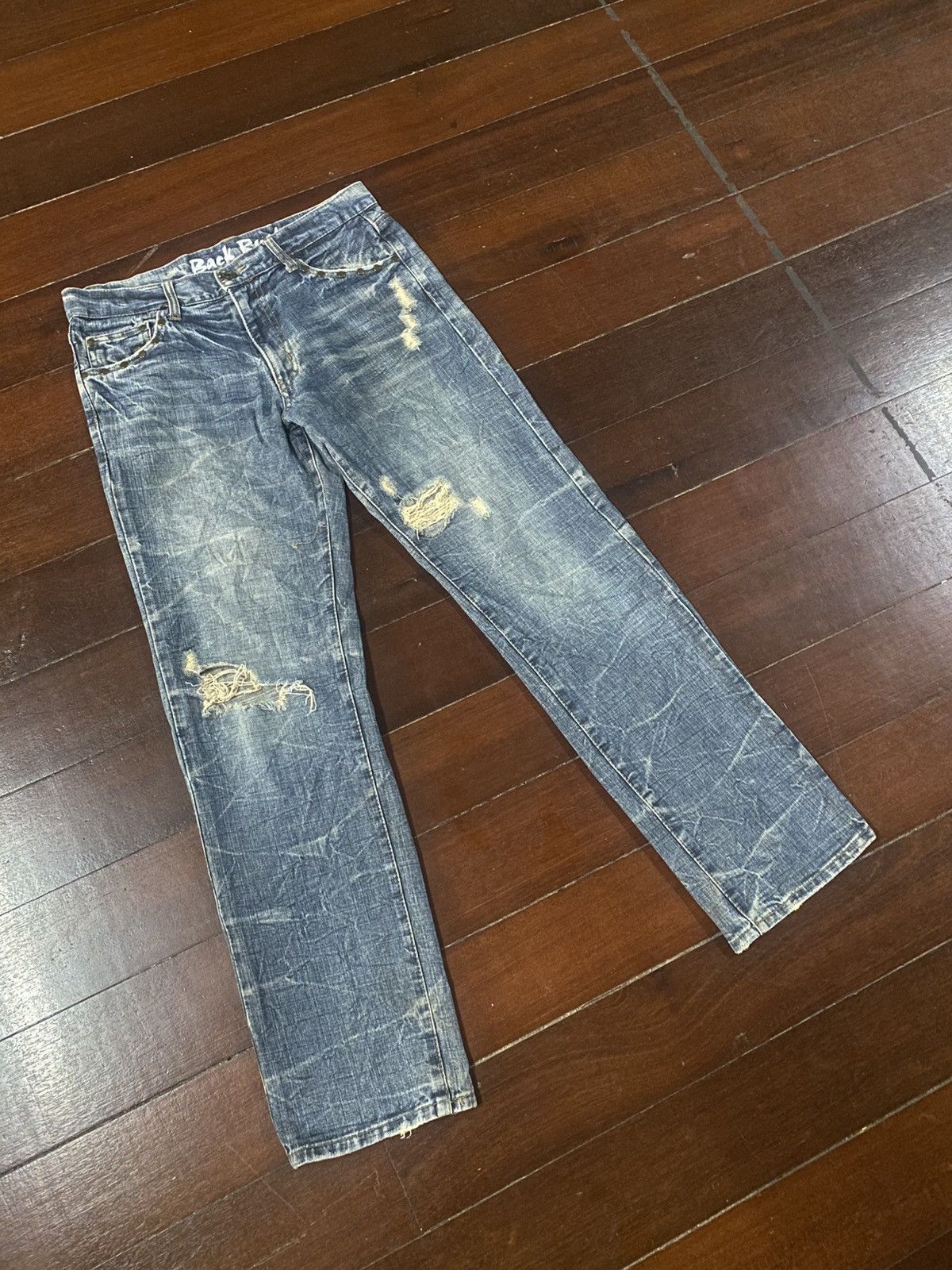 If Six Was Nine Rare design BACK RUSH style studded metal PUNK distressed Size US 34 / EU 50 - 2 Thumbnail