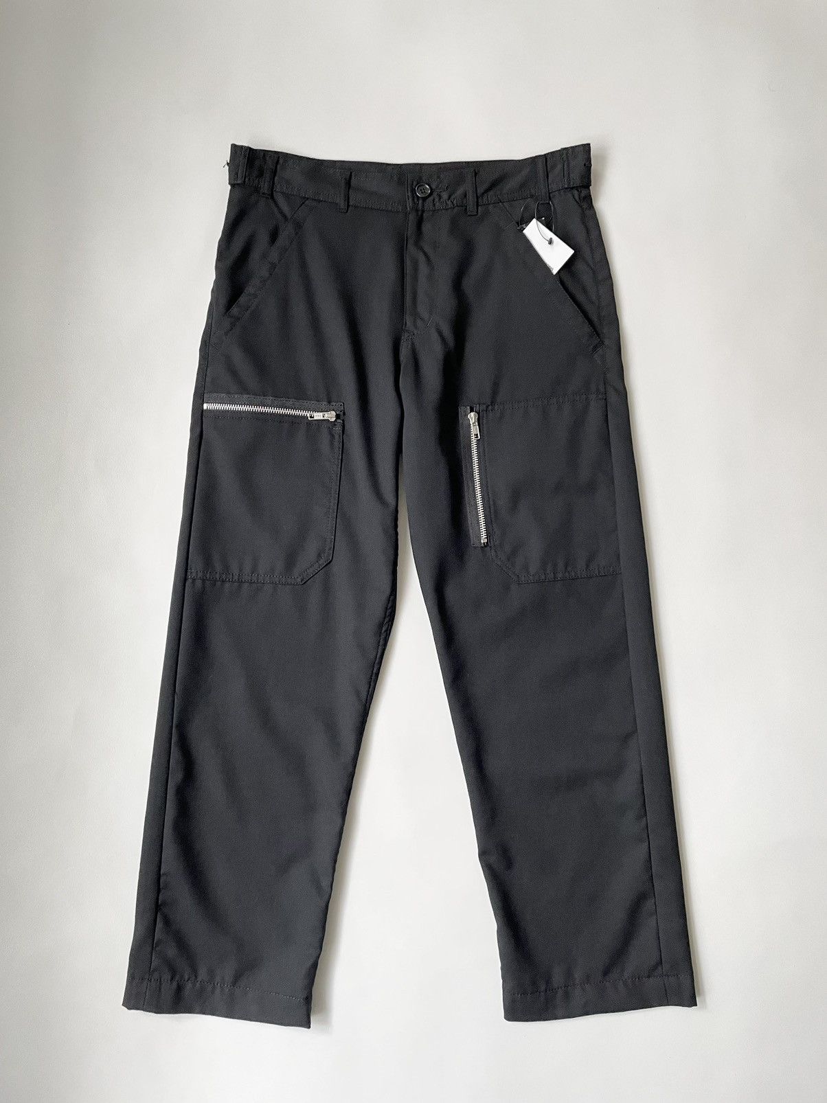 Comme des Garcons A/W 12 Black Wool ‘Flight Cargo’ Pants Size US 32 / EU 48 - 1 Thumbnail