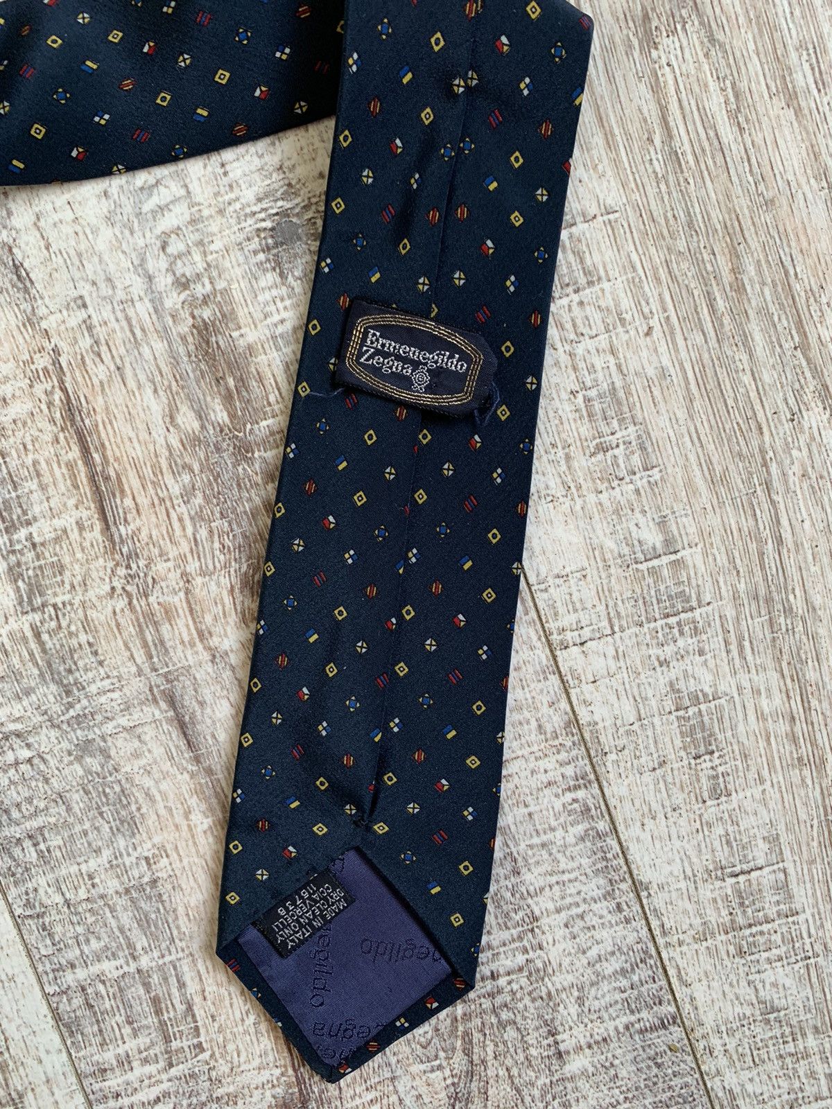 Ermenegildo Zegna × Vintage Vintage Ermenegildo Zegna silk tie Size ONE SIZE - 2 Thumbnail
