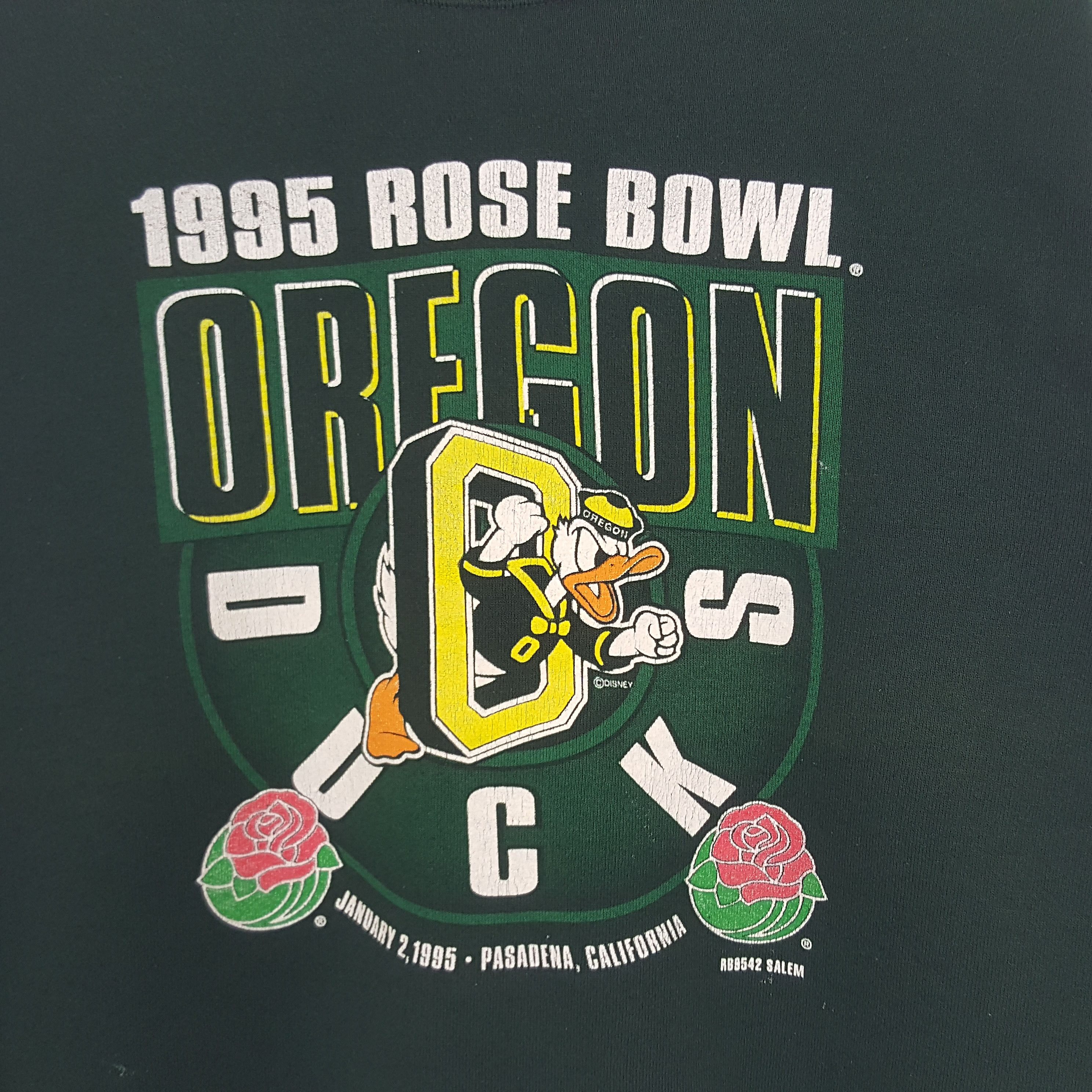 NFL × Salem Sportswear × Vintage Vintage Oregon Ducks 1995 Rose Bowl Football Team Sweatshirt Size US S / EU 44-46 / 1 - 2 Thumbnail