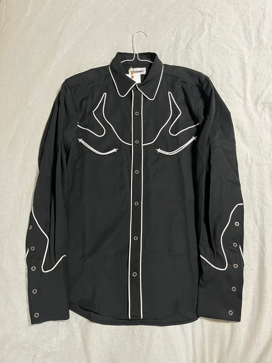 KOZABURO western slim fit wool shirt Size US M / EU 48-50 / 2 - 2 Thumbnail