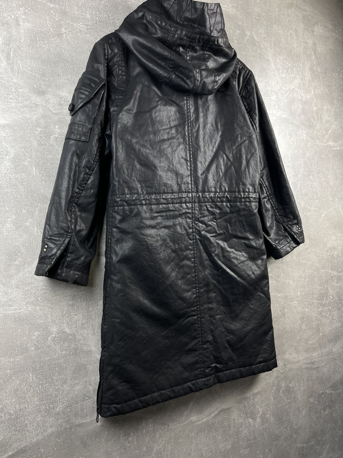 Messagerie Messagerie Black Opium Avant Garde Rubberized Waterprof Coat Size US M / EU 48-50 / 2 - 16 Thumbnail