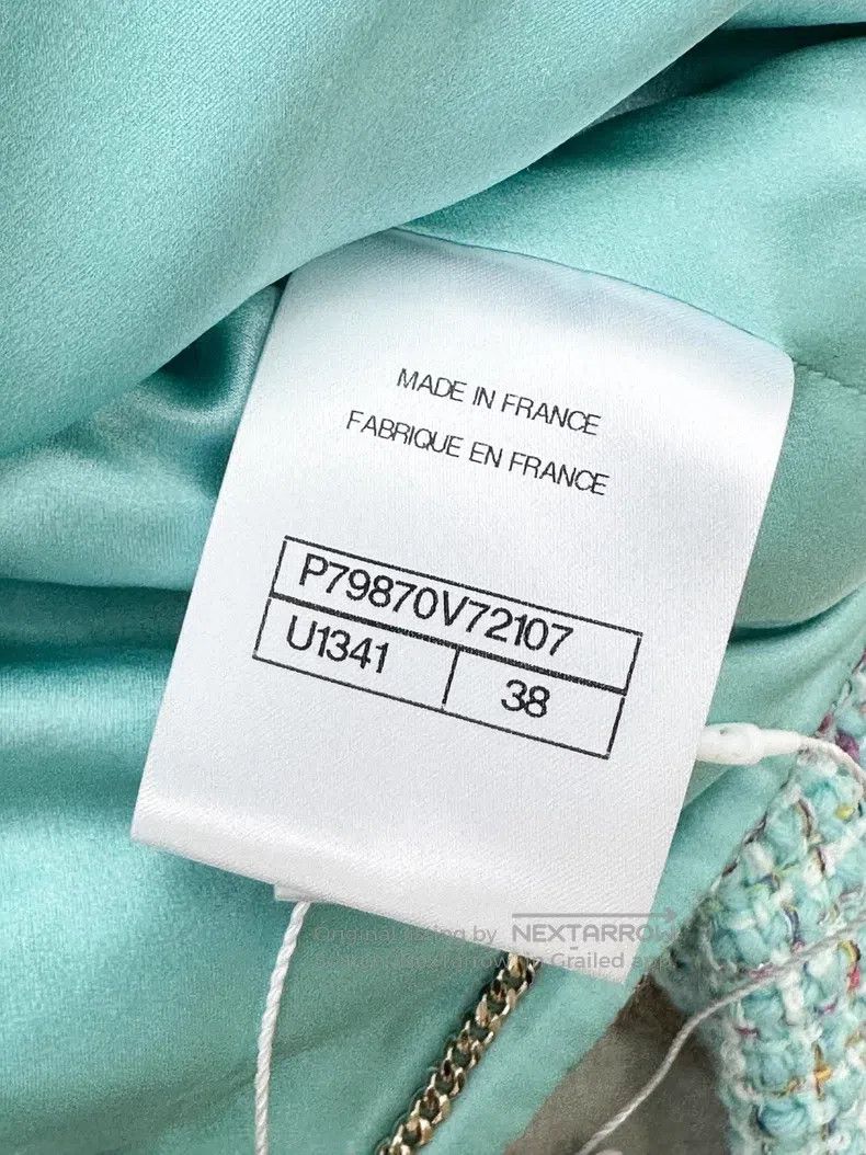 Chanel Chanel 25A Handicraft Workshop Lake Blue Colour Woven Twee Size XS / US 0-2 / IT 36-38 - 4 Thumbnail