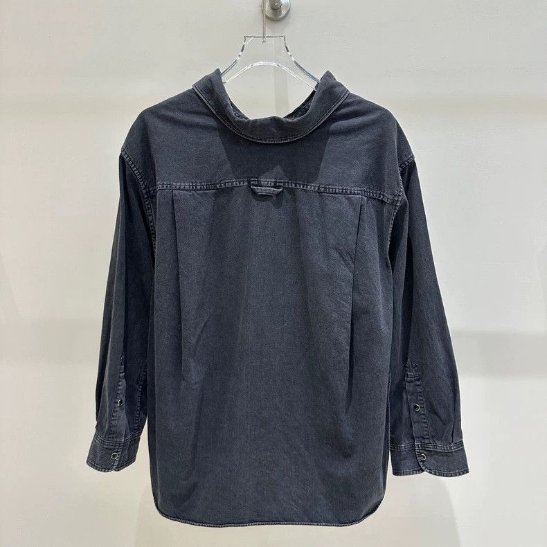 Balenciaga Balenciaga size 36 Black cotton lapel single-breasted long Size US XS / EU 42 / 0 - 2 Thumbnail