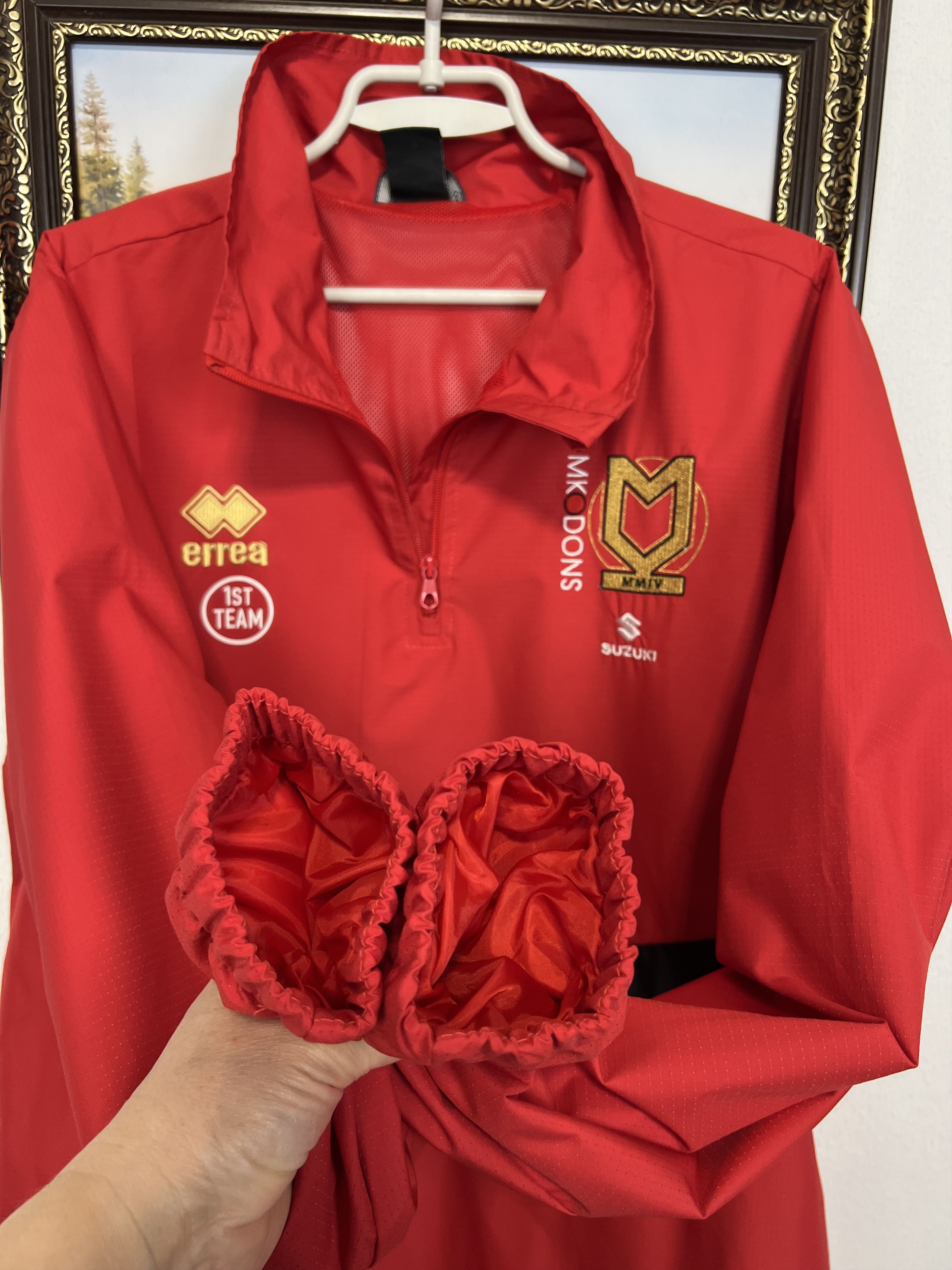Errea Errea Milton Keynes MK Dons Football Jacket Windbreaker Size US XL / EU 56 / 4 - 6 Thumbnail