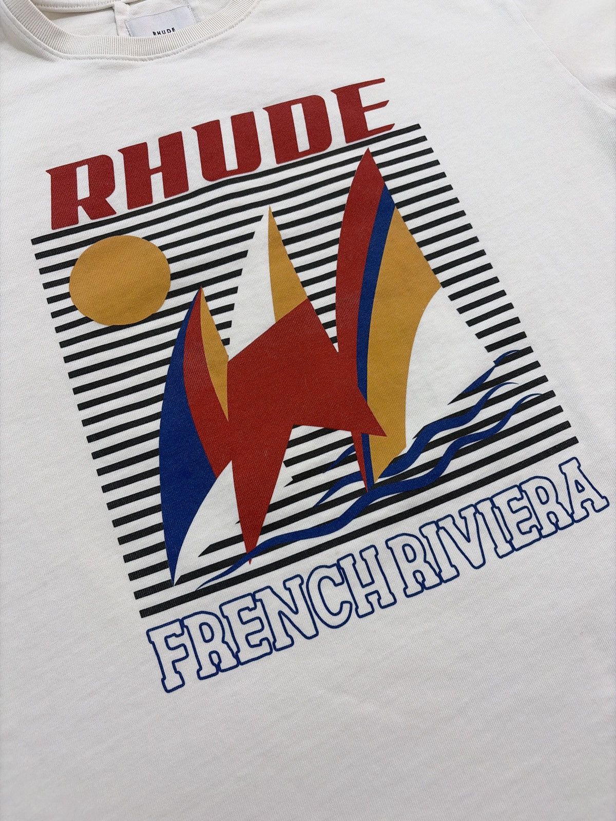 Rhude Rhude ‘Poster’ French Riviera Destination Sailing Tee Size US S / EU 44-46 / 1 - 5 Thumbnail