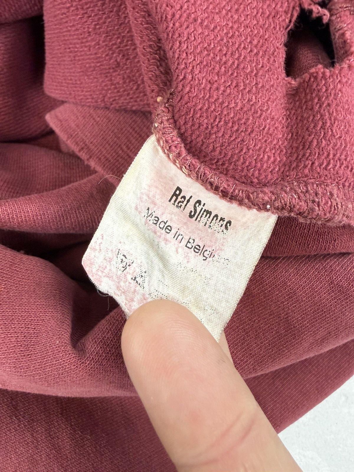 Raf Simons AW02 Raf Simons ‘Virginia Creeper’ Red Faded Roots Hoodie Size US M / EU 48-50 / 2 - 6 Thumbnail