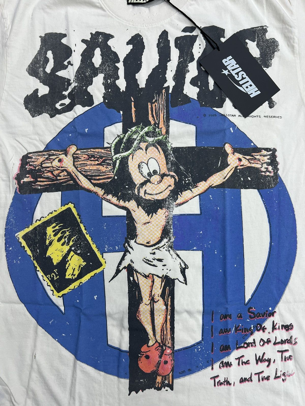HELLSTAR Hellstar Cartoon Savior T-Shirt Size US L / EU 52-54 / 3 - 2 Thumbnail