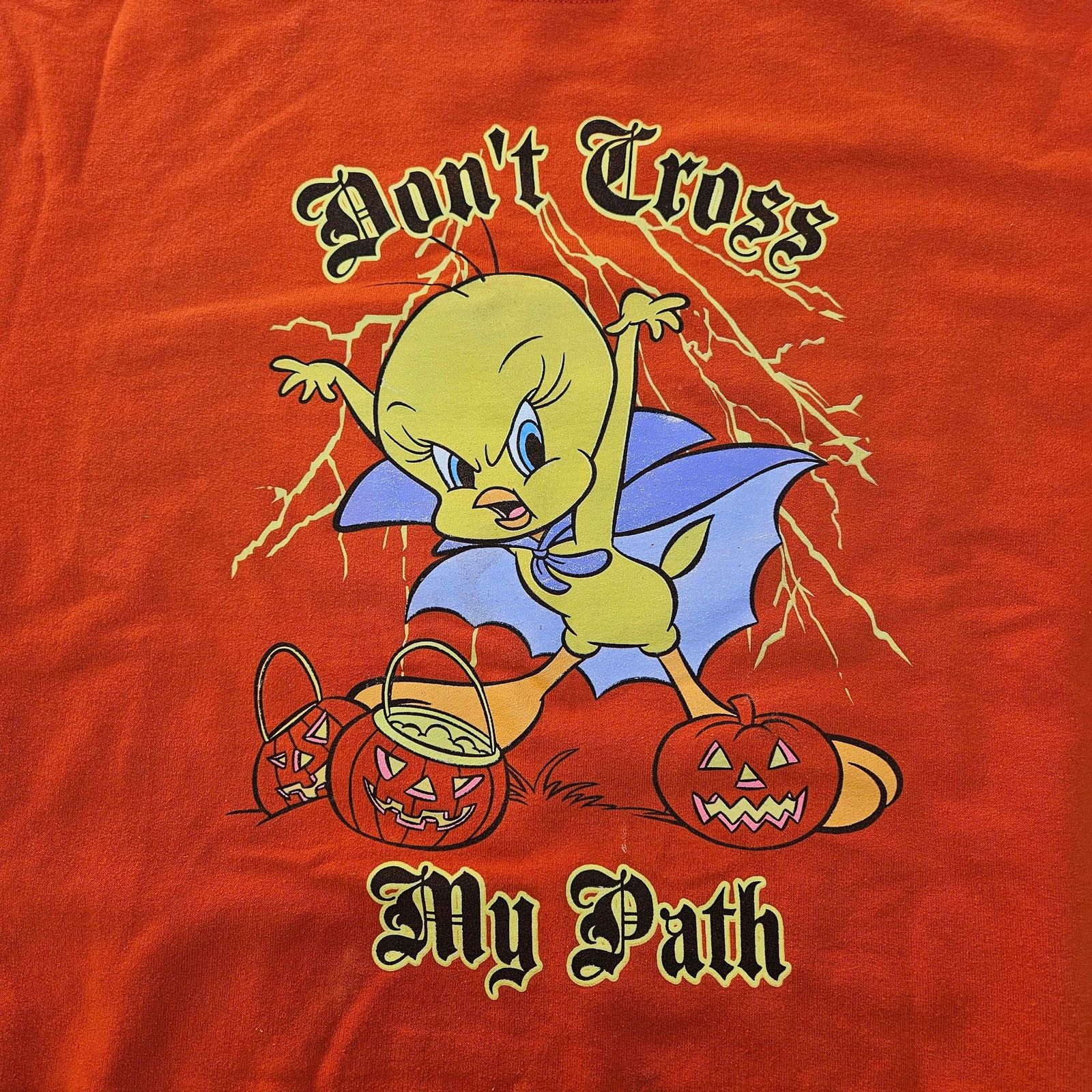 Other Vintage Y2K Tweety Bird Halloween Sweatshirt Size Women's XL Size XL / US 12-14 / IT 48-50 - 2 Thumbnail