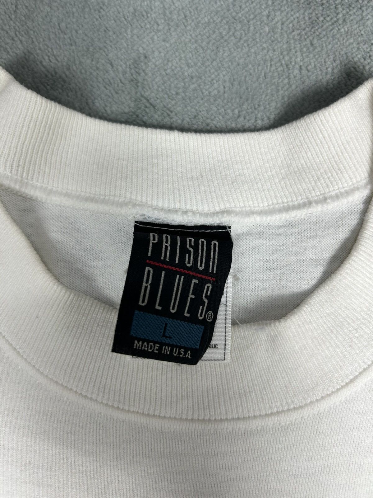 Vintage Vintage 90’s Prison Blues Denim Photo Tee Size US L / EU 52-54 / 3 - 3 Thumbnail