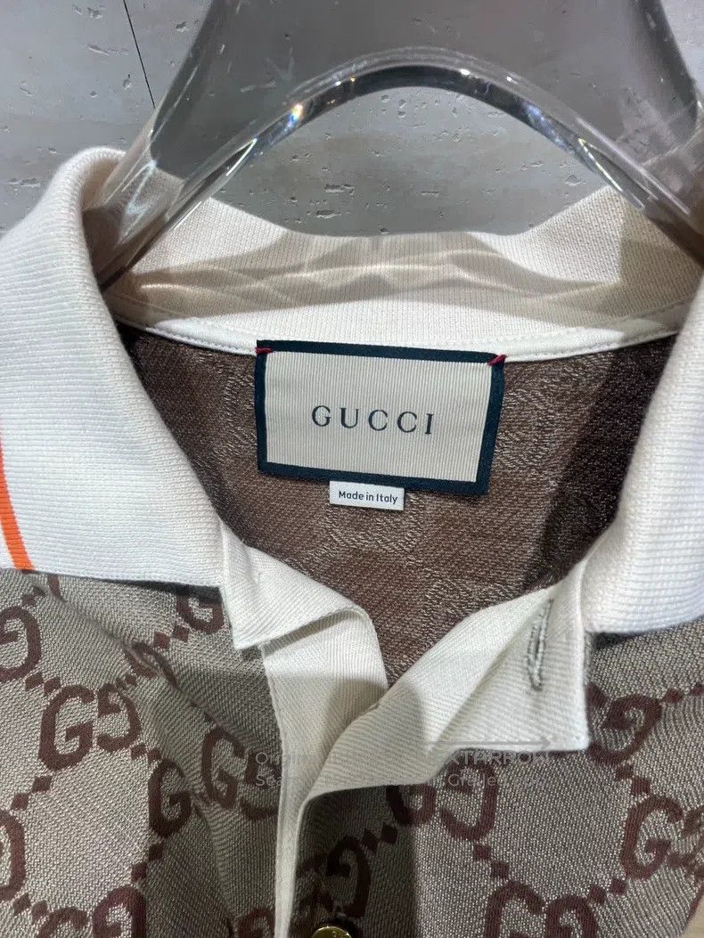 Gucci Gucci Full Print Polo Shirt Size US L / EU 52-54 / 3 - 3 Thumbnail