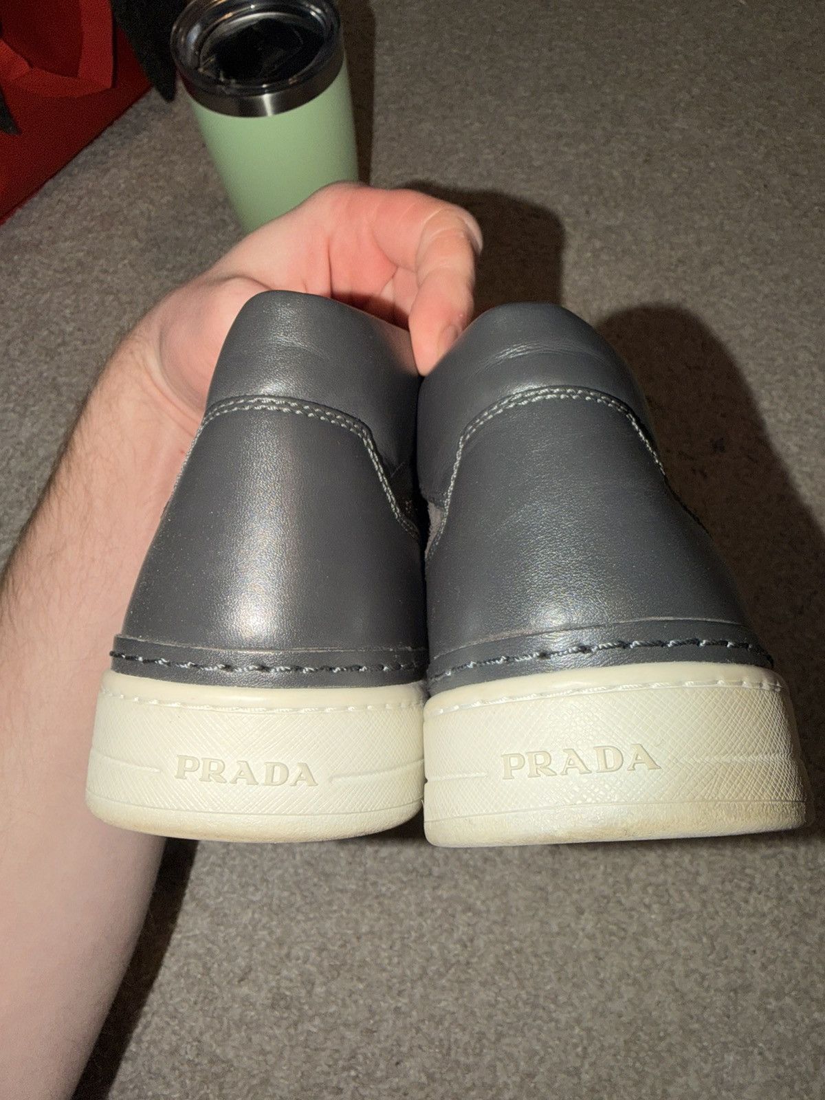 Prada Prada Leather high top sneakers Size US 9 / EU 42 - 4 Thumbnail