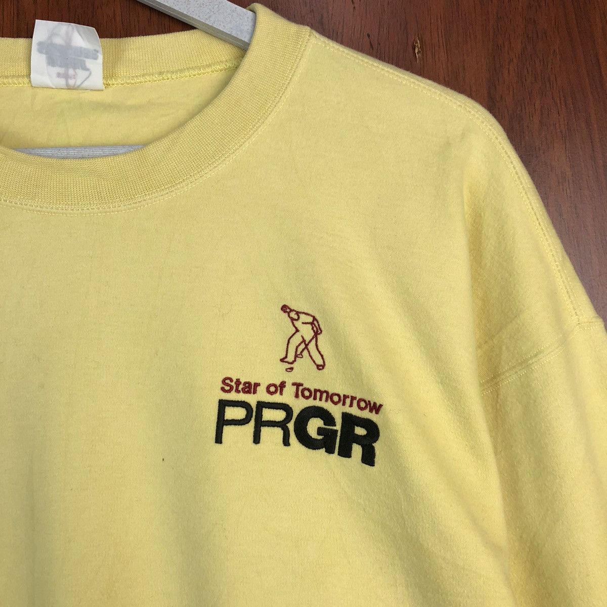 Japanese Brand × Vintage PRGR Yellow Sweatshirt #7547 Size US L / EU 52-54 / 3 - 7 Thumbnail