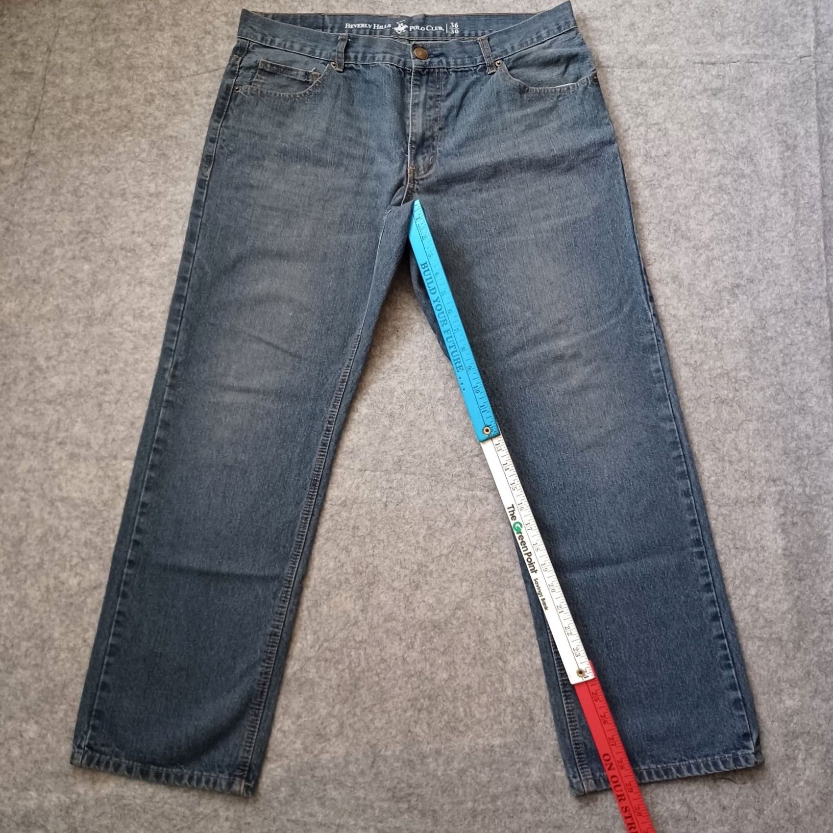 Beverly Hills Polo Club Beverly Hills Polo Club Jeans Mens 36x30 Blue Distressed Straight Denim 5-Pocket Regular Blue Mens Size US M / EU 48-50 / 2 - 4 Thumbnail