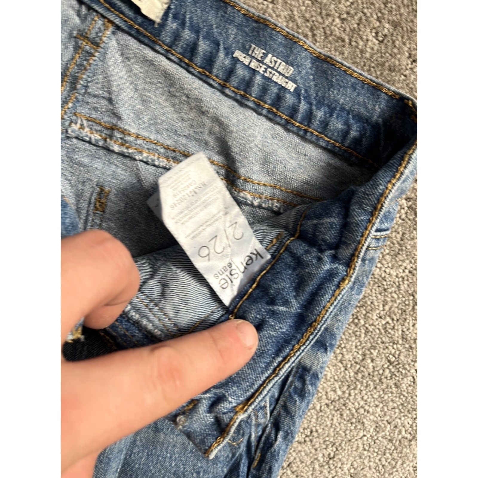 Vintage Kensie Jeans The Astrid Jeans Womens 2/26 High Rise Straight Vintage No Size 26" / US 2 / IT 38 - 6 Thumbnail